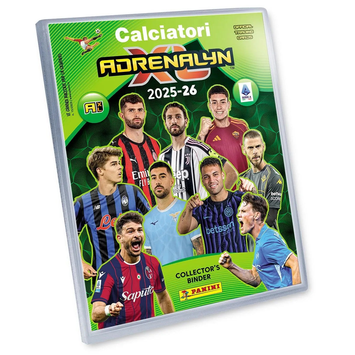 PANINI CALCIATORI ADRENALYN XL 2025-26 STARTER SET + 5 bustine + 3 card oro Panini