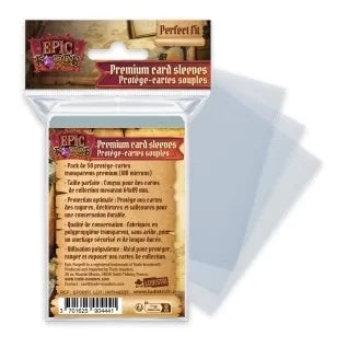 EPIC FORGE  Card sleeves Perfect Fit (64*89 mm) x50 (100 microns) - Disponibile in 2/3 giorni lavorativi Trade Invaders