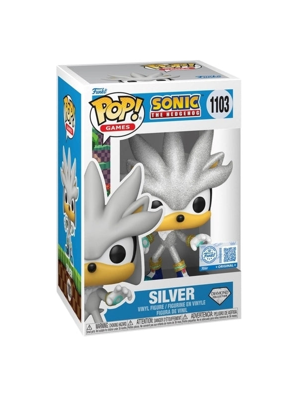FUNKO POP Sonic The Hedgehog - 1103 Silver (Diamond) (Exclusive) 9 cm Funko
