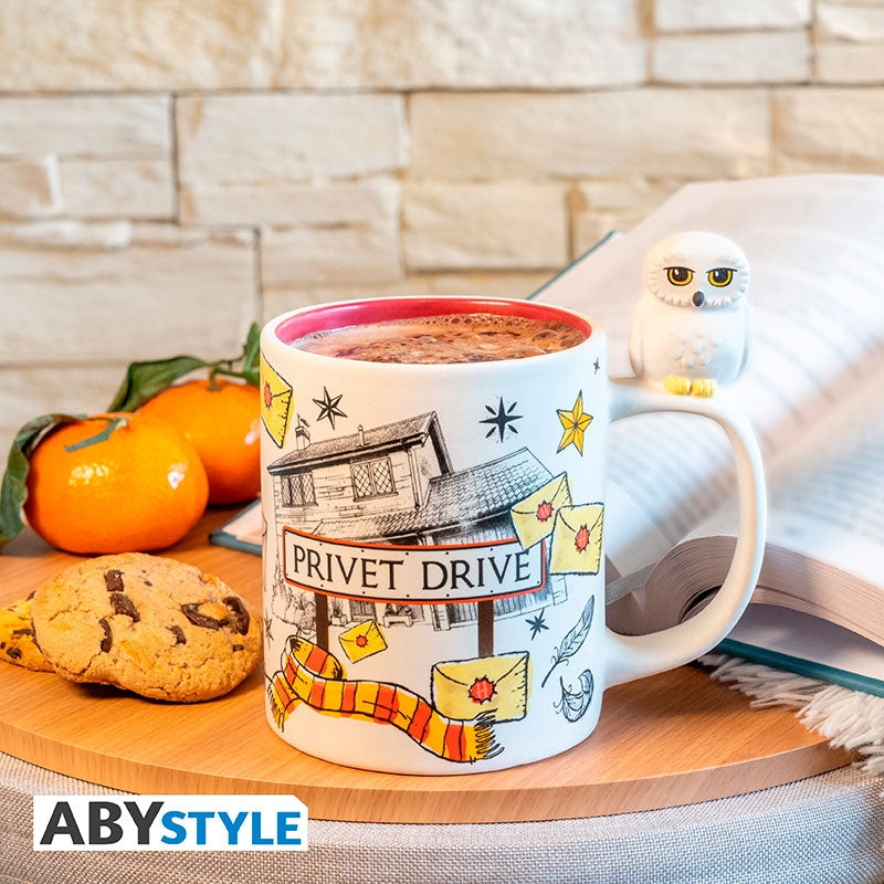 ABYSTYLE HARRY POTTER - Tazza con manico 3D: "Hedwig & Privet Drive Abystyle