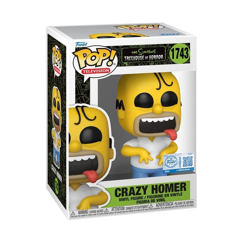FUNKO POP The Simpsons - 1743 Crazy Homer (Exclusive) 9 cm Funko