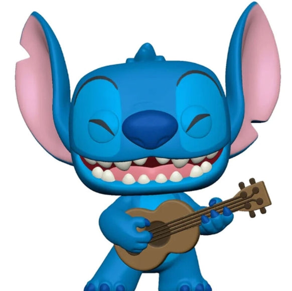 FUNKO POP  Disney: Lilo & Stitch - 1419 Super Sized Jumbo Stitch w/Uke 25 cm Funko