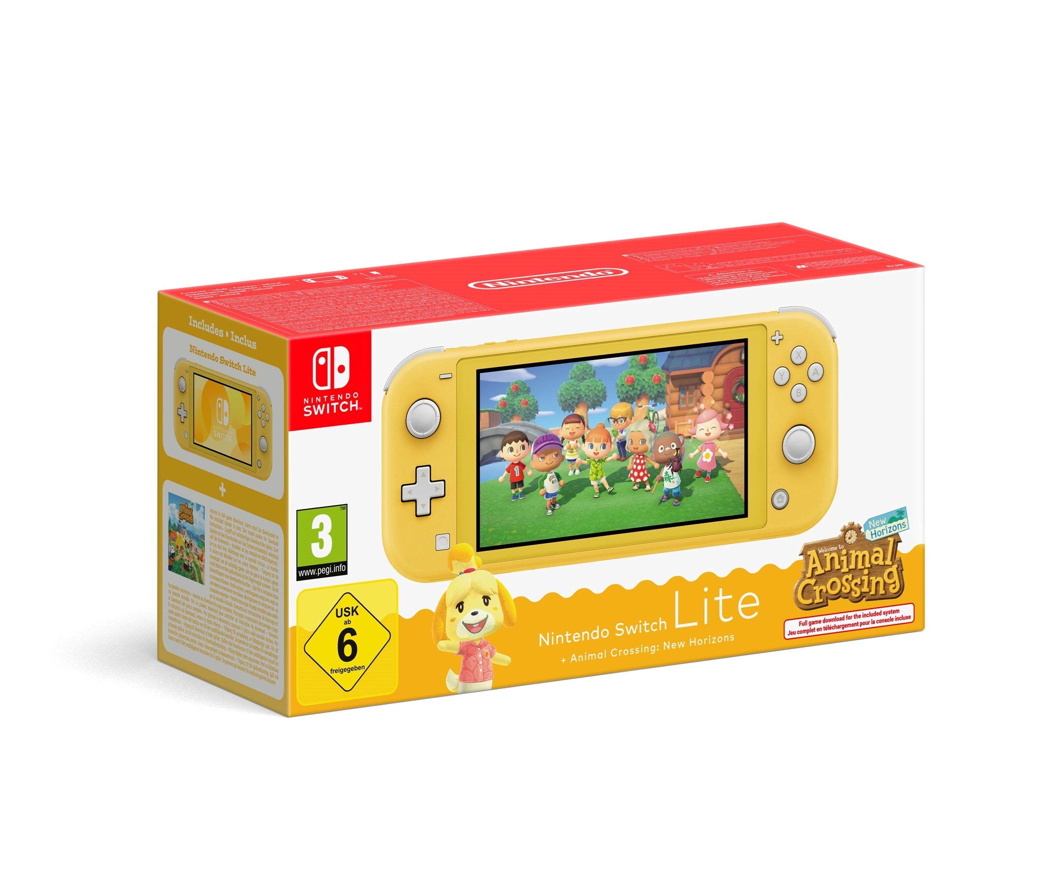 NINTENDO Console Nintendo Switch Lite Digital + Animal Crossing: New Horizons  (gialla) Nintendo Console