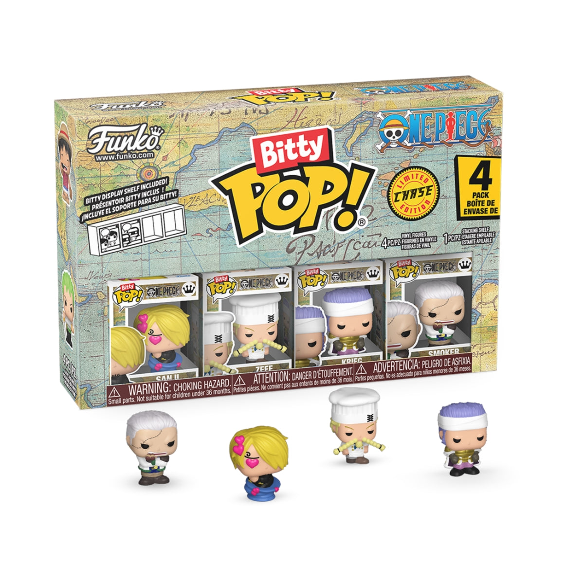 FUNKO Bitty POP: One Piece- Sanji 4pk - Disponibile in 2/3 giorni lavorativi Funko