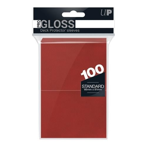 ULTRA PRO - 100 Bustine Small Pro Gloss Red Ultra Pro
