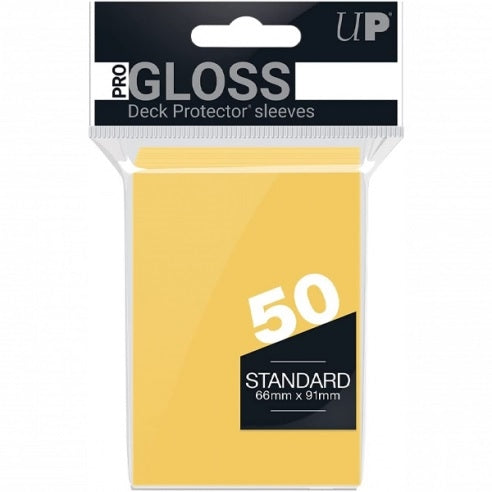 ULTRA PRO - 50 Bustine Standard Pro Gloss Yellow - Disponibile in 2/3 giorni lavorativi Ultra Pro