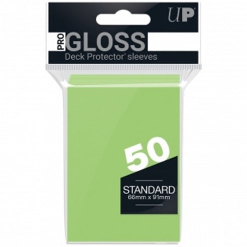 ULTRA PRO - 50 Bustine Standard Pro Gloss Lime Green - Disponibile in 2/3 giorni lavorativi Ultra Pro