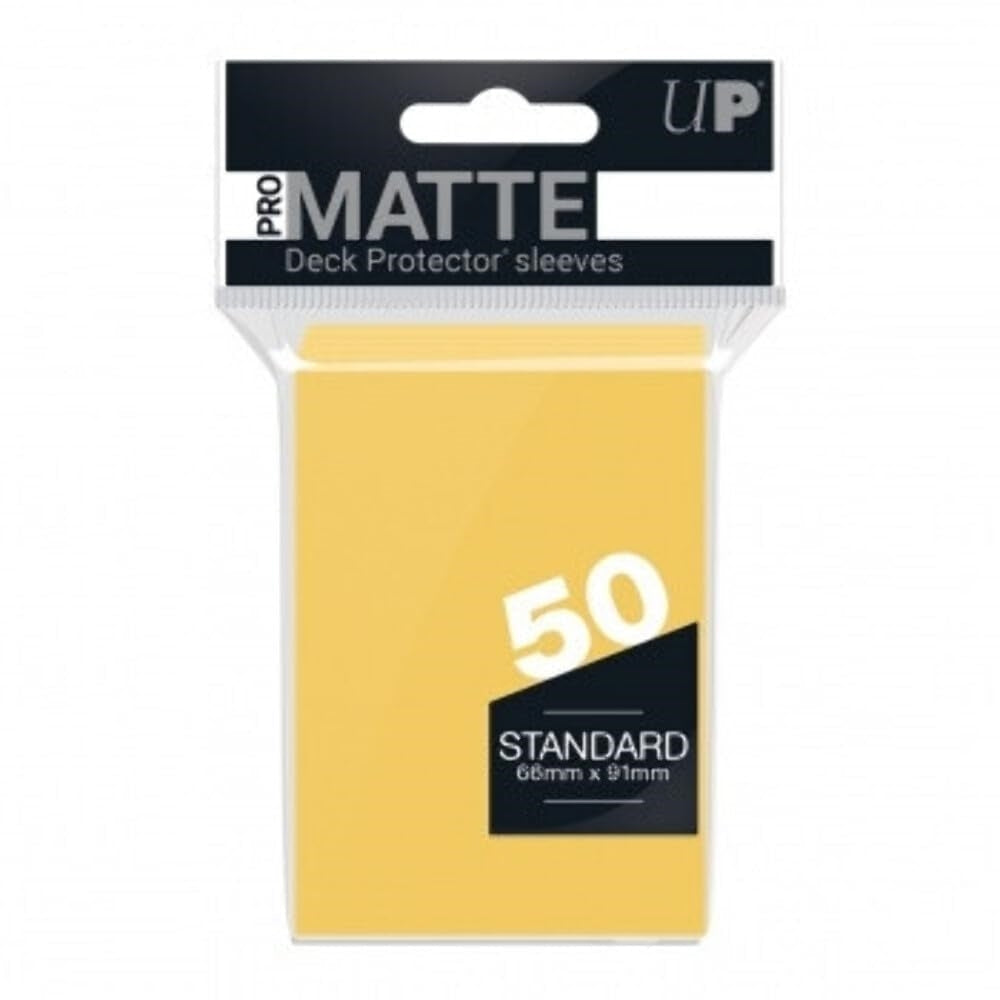 ULTRA PRO - 50 Bustine Standard Pro Matte Yellow - Disponibile in 2/3 giorni lavorativi Ultra Pro