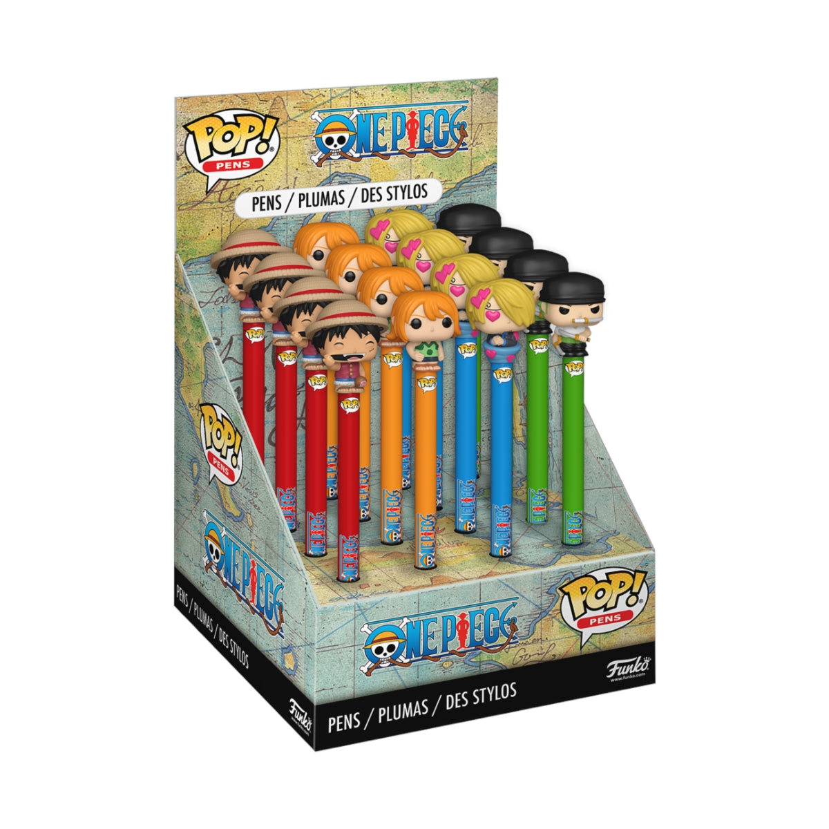 FUNKO ASST Pen Topper: One Piece- 16pc PDQ Funko