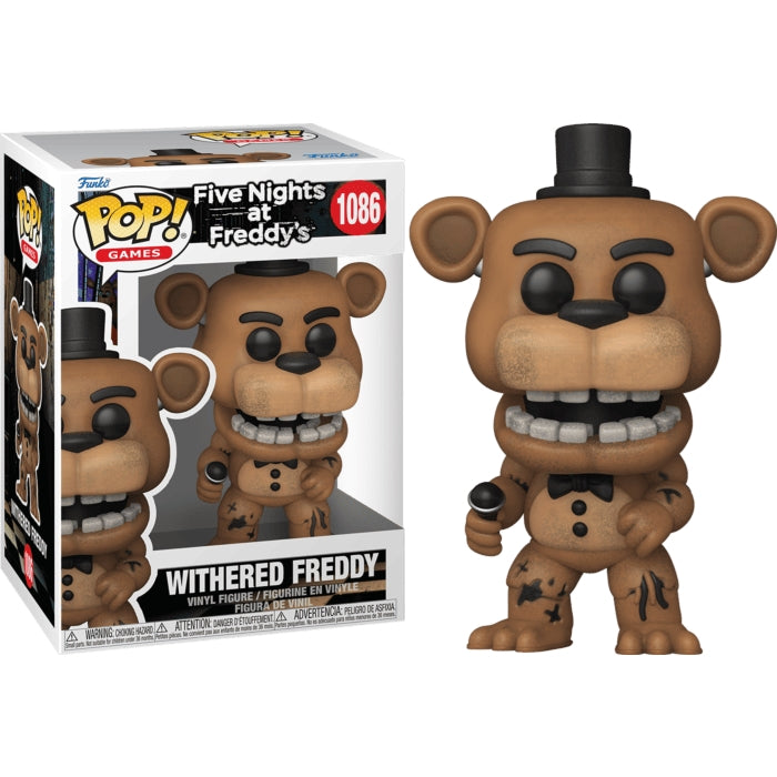 FUNKO Pop! Games: Five Nights at Freddy's - Withered Freddy #1086 9 cm - Disponibile in 2/3 giorni lavorativi Funko