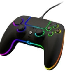 QUBICK WIRED CONTROLLER RGB BLACK (PS5) GED
