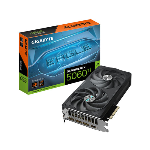 Scheda video GPU Gigabyte GeForce RTX 5060 Ti EAGLE OC 8G - OC Edition - Consegna gratuita in circa 7 giorni lavorativi Gigabyte