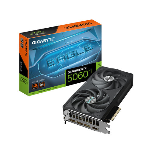 Scheda video GPU Gigabyte GeForce RTX 5060 Ti EAGLE OC 16G - OC Edition - Consegna gratuita in circa 7 giorni lavorativi Gigabyte