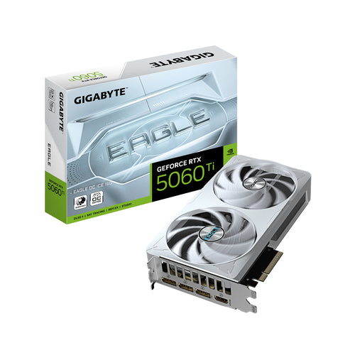 Scheda video GPU Gigabyte GeForce RTX 5060 Ti EAGLE OC ICE 16G - Consegna gratuita in circa 7 giorni lavorativi Gigabyte
