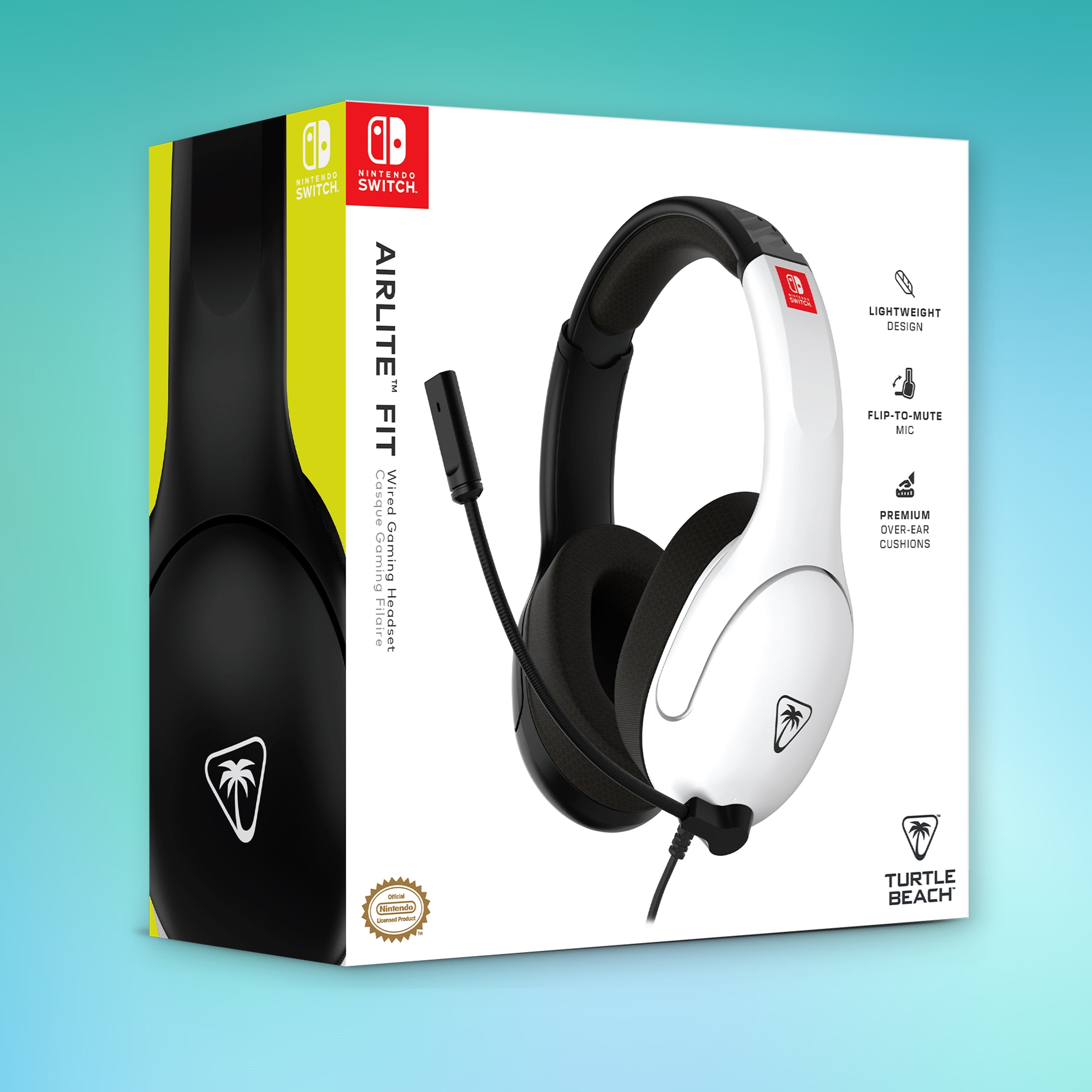 Switch TURTLE BEACH Cuffie Gaming Airlite Fit NSW Black/White INT - Disponibile in 2/3 giorni lavorativi Turtle Beach
