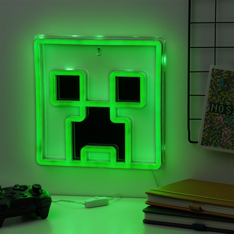 PALADONE MINECRAFT - Creeper Wall Mountable LED Neon Light Paladone