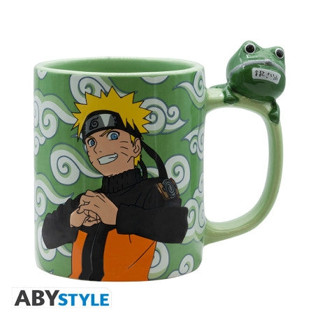 ABYSTYLE NARUTO SHIPPUDEN - Tazza con manico 3D: "Naruto and Gama-chan Abystyle