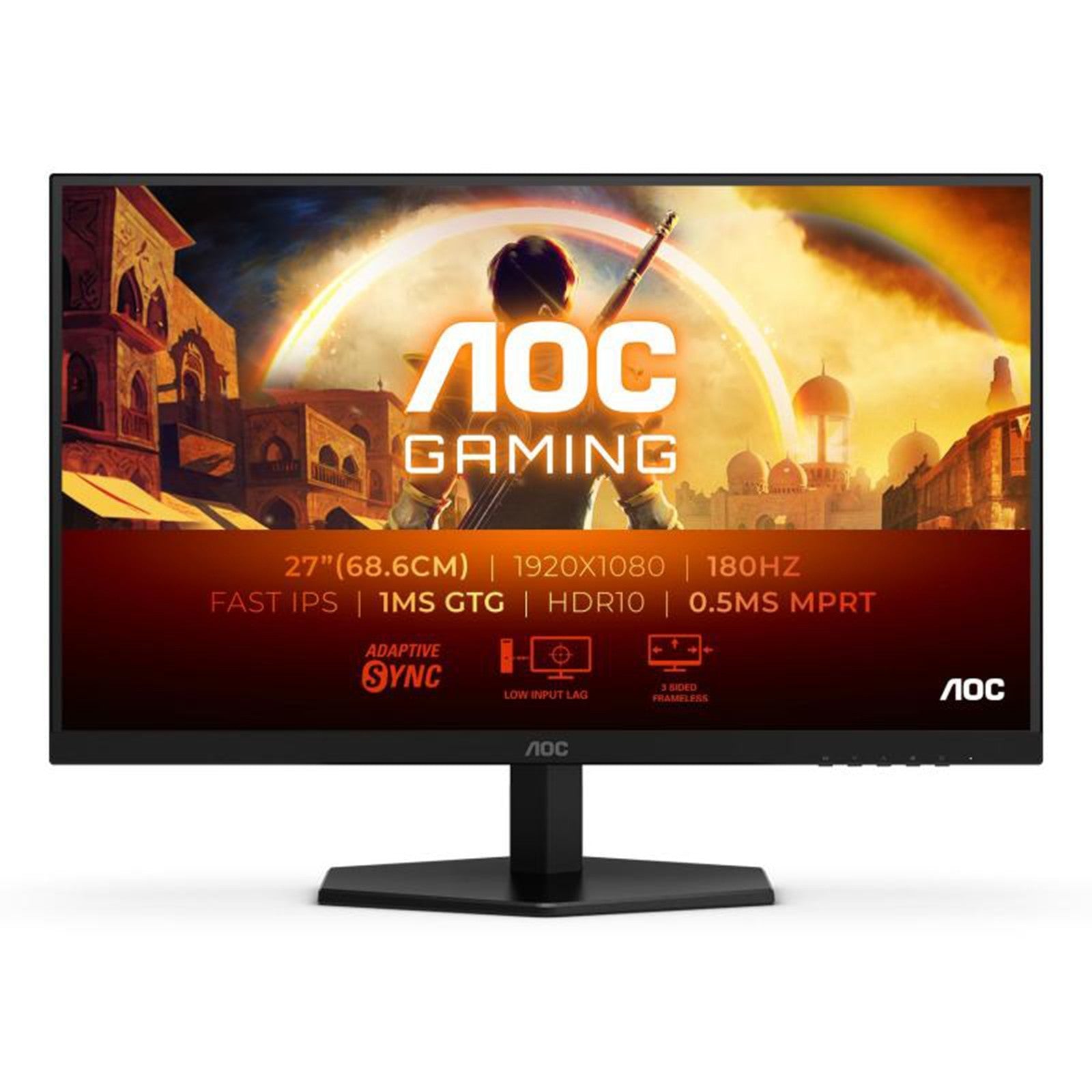 AOC 27G42E Monitor 27" IPS 180Hz Full HD 1ms Adaptive Sync HDMI/DisplayPort AOC