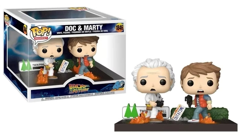 FUNKO POP Moment: Back To The Future S5- Doc & Marty - Disponibile in 2/3 giorni lavorativi Funko
