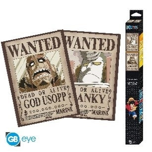 ABYSTYLE ONE PIECE - Set 2 Poster 52x38: "Usopp & Franky Abystyle
