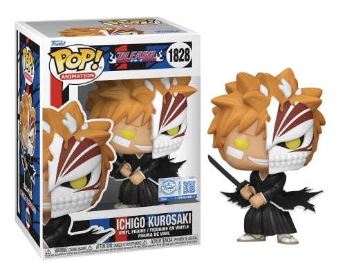 FUNKO POP Animation: Bleach - 1828 Ichigo With Half Mask (Exclusive) 9 cm Funko