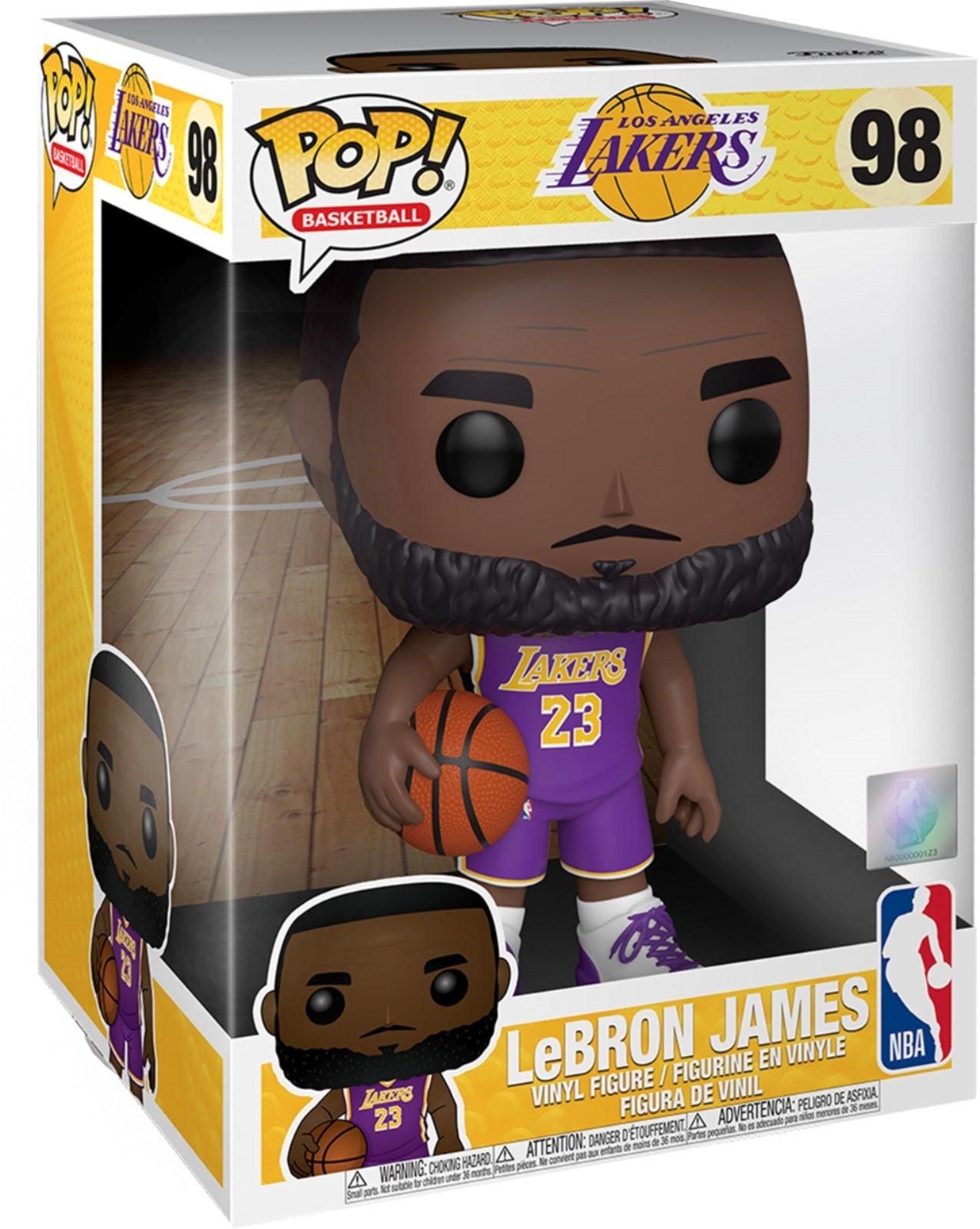 FUNKO POP NBA - 98 Lebron James (Purple Jersey) 25cm Funko