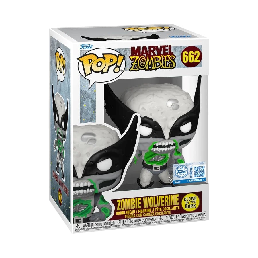 FUNKO POP Marvel: Zombies - Wolverine (B&W) (Exclusive) 9 cm Funko