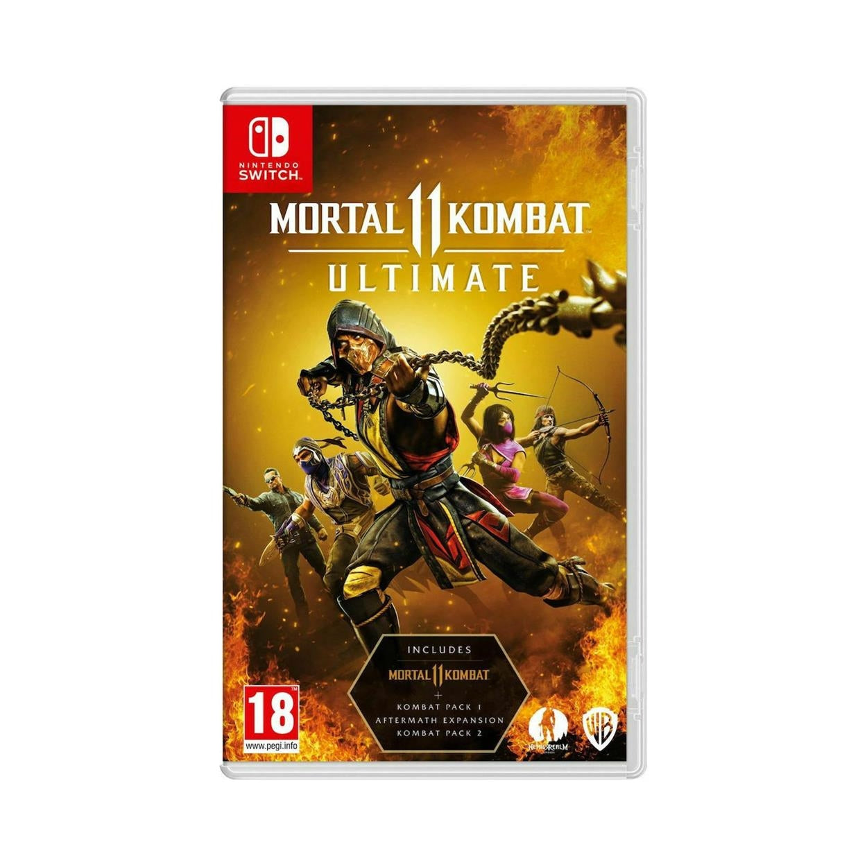 NSW Mortal Kombat 11 - Ultimate Edition (Includes Kombat Pack 1 & 2 + Aftermath Expansion) (Code in a Box) EU EU