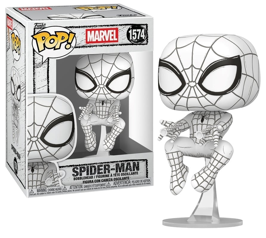 FUNKO POP Marvel: Marvel Sketched - 1574 Spider-Man 9cm - Disponibile in 2/3 giorni lavorativi Funko