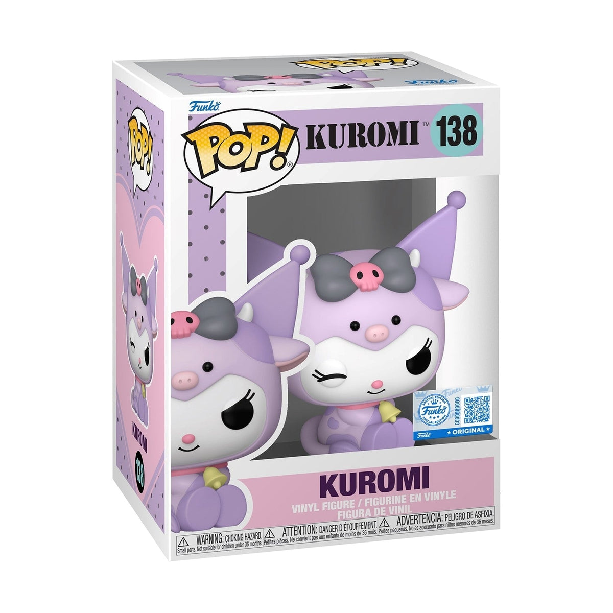 FUNKO POP Sanrio: Kuromi - 138 Kuromi In Cow (Exclusive) 9 cm Funko