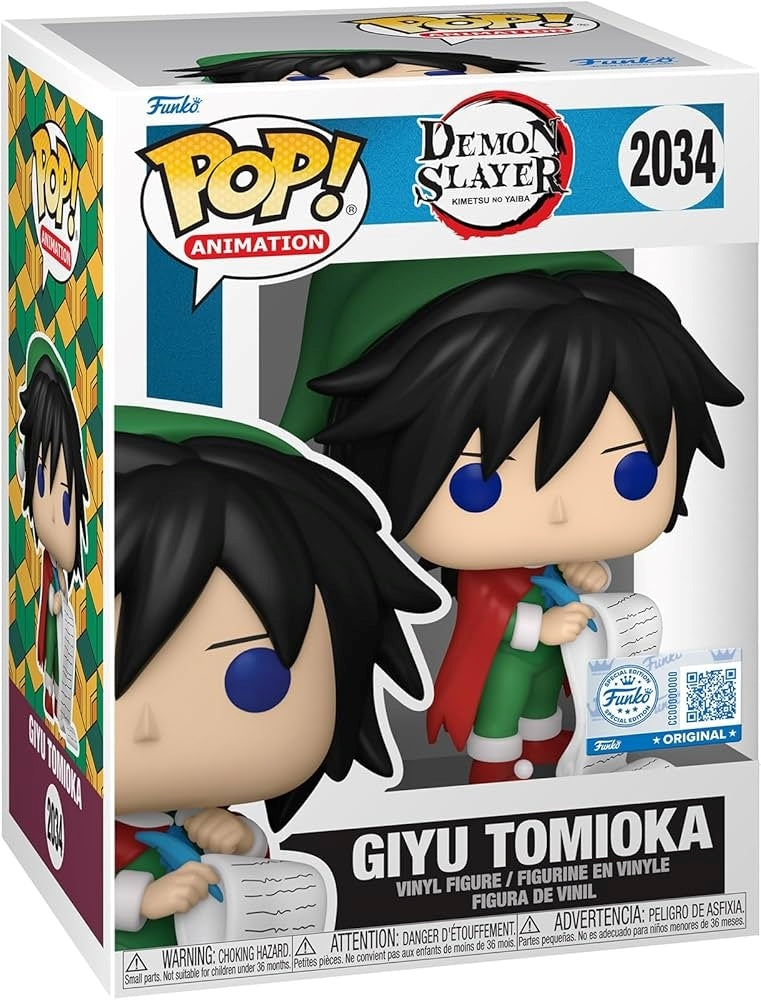 FUNKO POP Animation: Demon Slayer - 2034 Giyu Tomioka (Exclusive) 9cm Funko