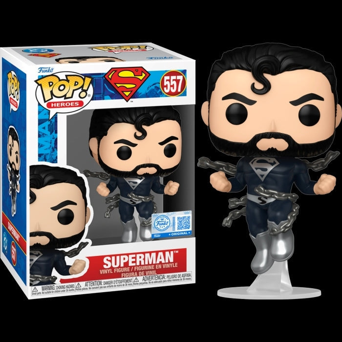 FUNKO POP DC Heroes: Superman - 557 Superman (BK) (Exclusive) 9cm - Disponibilità immediata Funko