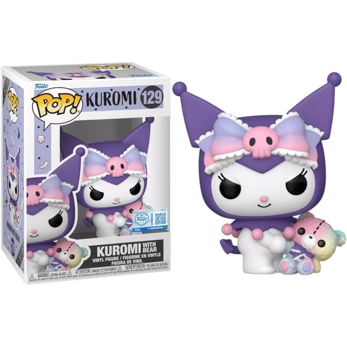 FUNKO POP Sanrio: Kuromi - 129 Kuromi With Bear (Exclusive) 9cm Funko