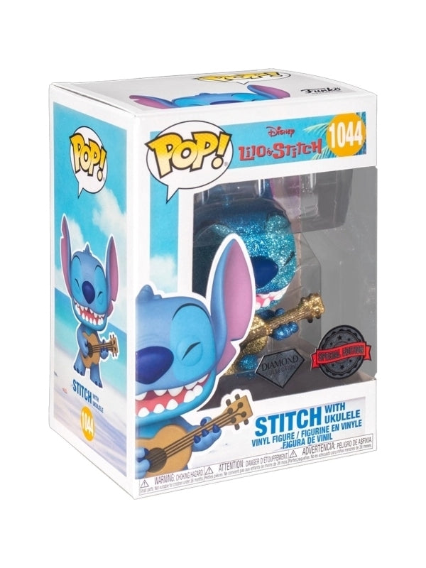 FUNKO POP Disney: Lilo & Stitch - 1044 Stitch With Ukululele (Diamond) (Exclusive) 9 cm Funko