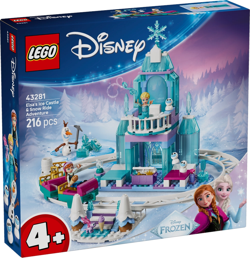 LEGO 43281 Disney - Castello di ghiaccio di Elsa e avventura sulla neve LEGO