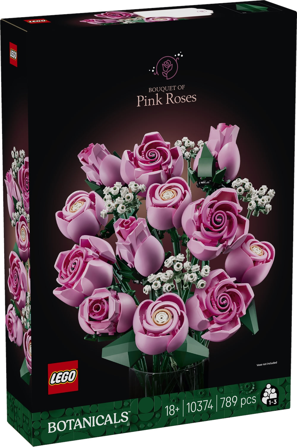 LEGO 10374 Botanicals - Bouquet di rose rosa - Disponibile in 2/3 giorni lavorativi LEGO