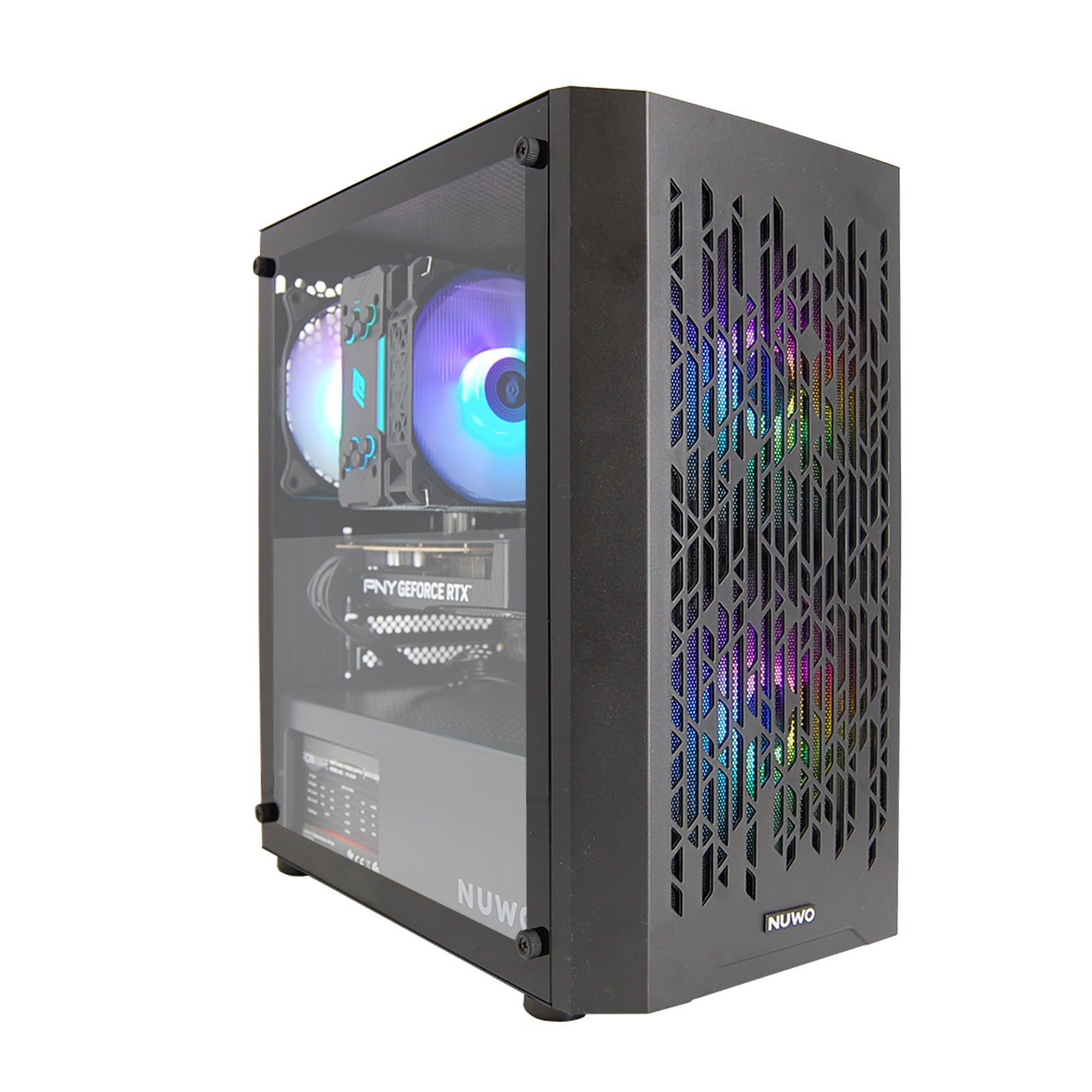 PC Computer Gaming Assemblato Intel i5-12400F Ram 16GB SSD 1TB RTX 5060 8GB GDDR7 Nero GameSIDE&Tech