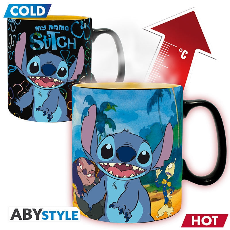 ABYSTYLE DISNEY - Tazza termosensibile 460 ml: "Lilo & Stitch Abystyle