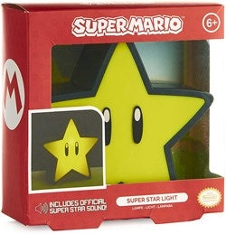 PALADONE NINTENDO SUPER MARIO SUPER STAR LAMPADA CON SUONI USB Paladone