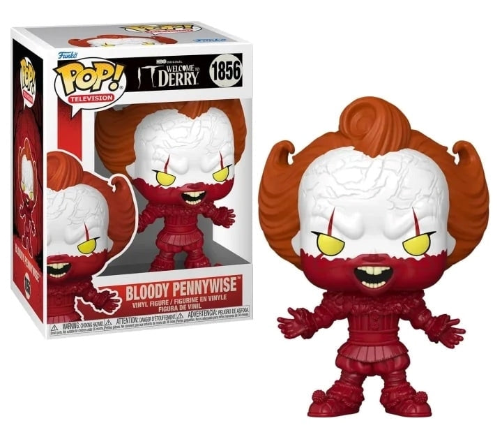 FUNKO POP Television: IT Welcome To Derry - 1856 Bloody Pennywise 9cm - Disponibile in 2/3 giorni lavorativi Funko