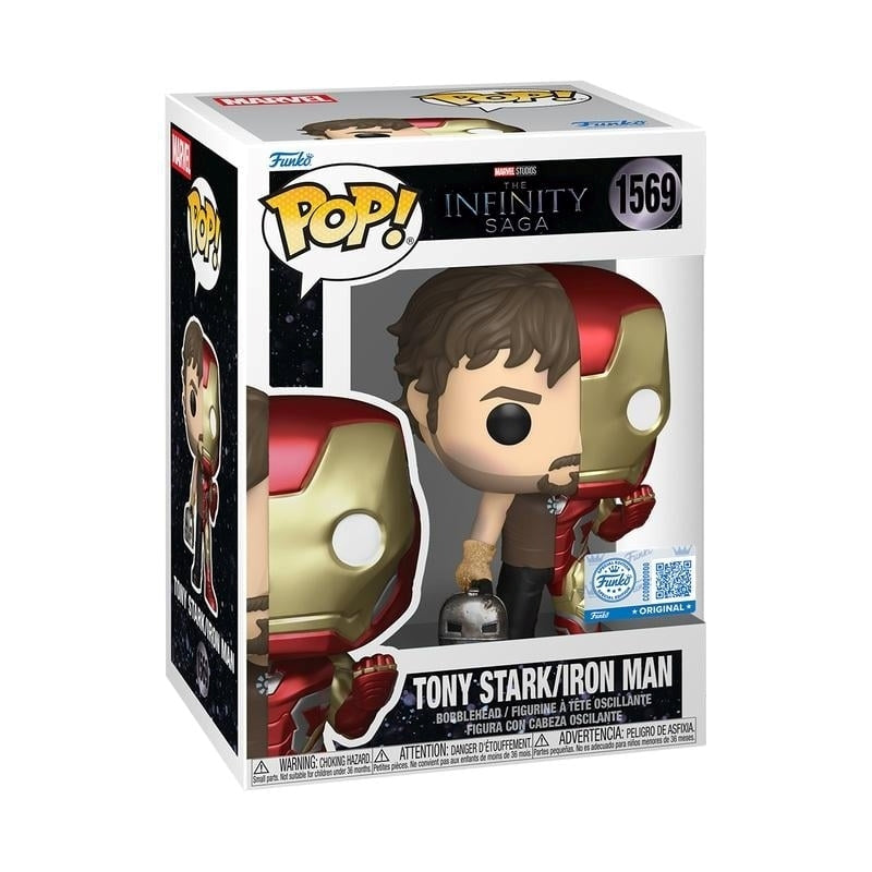 FUNKO POP Marvel: The Infinity Saga Iron Man - 1569 Tony Stark/Iron Man (Exclusive) 9cm - Disponibile in 2/3 giorni lavorativi Funko