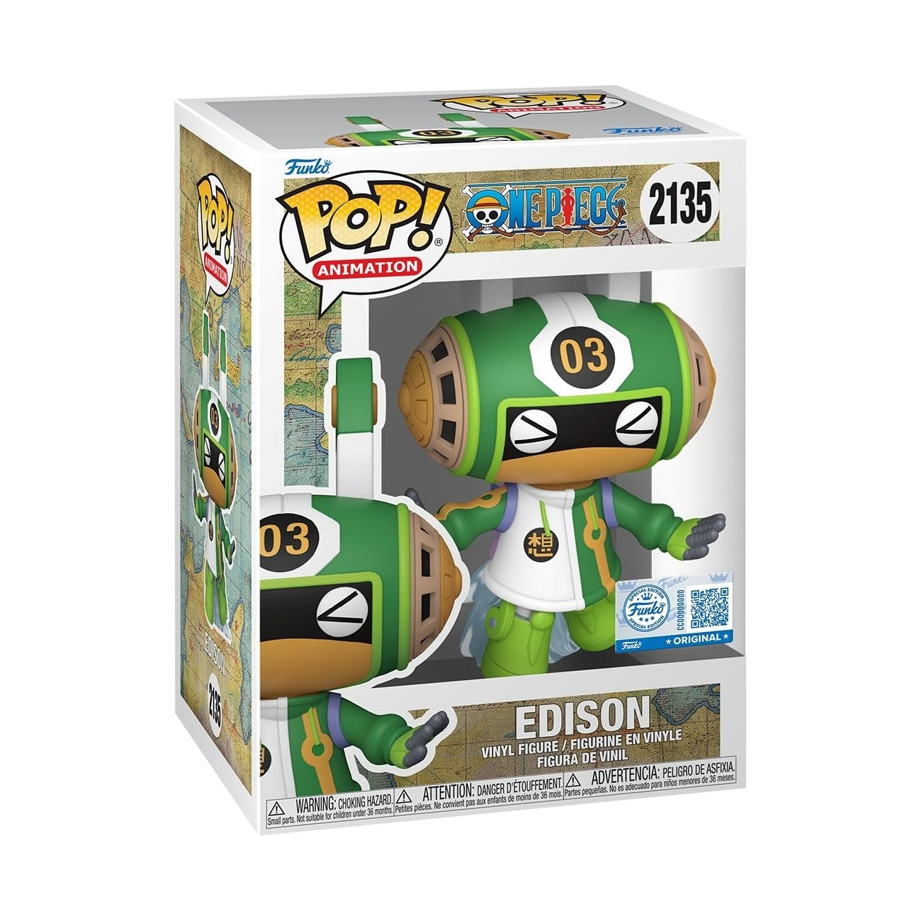 FUNKO POP Animation: One Piece - 2135 Edison (Exclusive) 9cm Funko