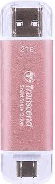 SSD Esterno Transcend ESD310P - SSD - 2TB - USB 3,2 Gen 2x1 (USB-C Steckverbinder) - pink (TS2TESD310P) - Disponibile in 5-6 giorni lavorativi GameSIDE&Tech