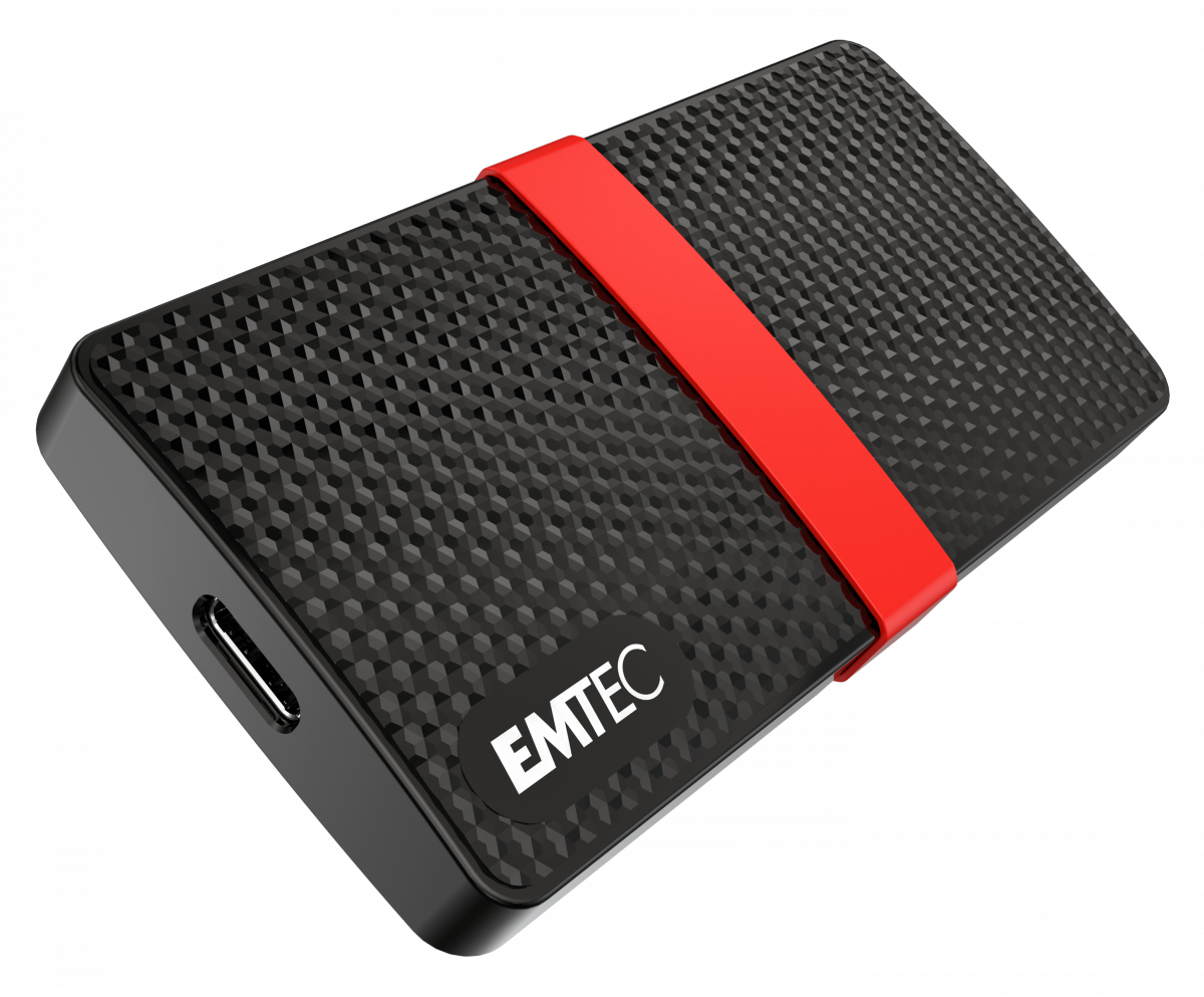 SSD Esterno EMTEC SSD Power Plus X200 - SSD - 1TB - USB 3,1 Gen 1 (USB-C Steckverbinder) (ECSSD1TX200) - Disponibile in 5-6 giorni lavorativi GameSIDE&Tech