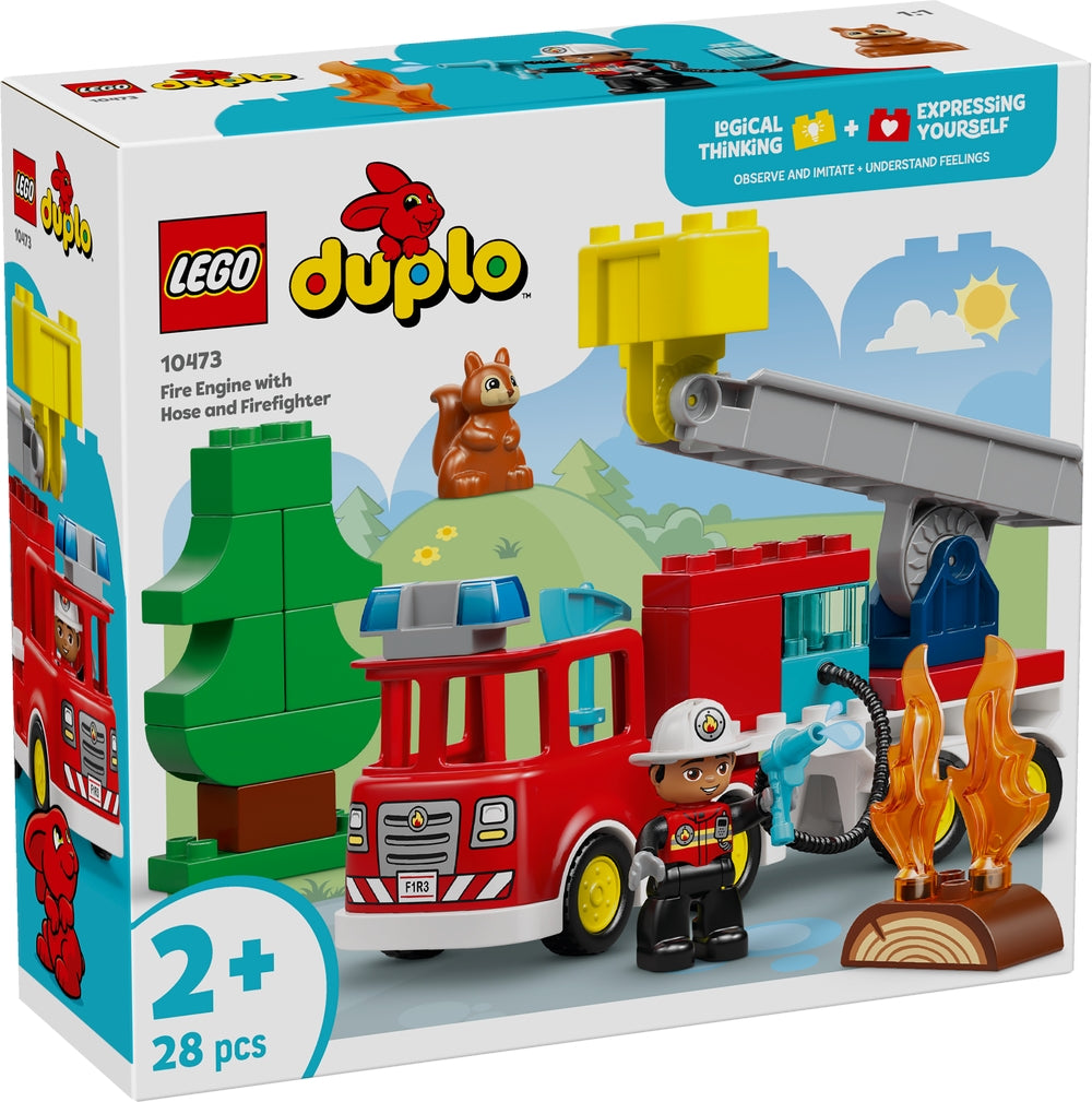 LEGO 10473 DUPLO - Autopompa con manichetta e pompiere LEGO