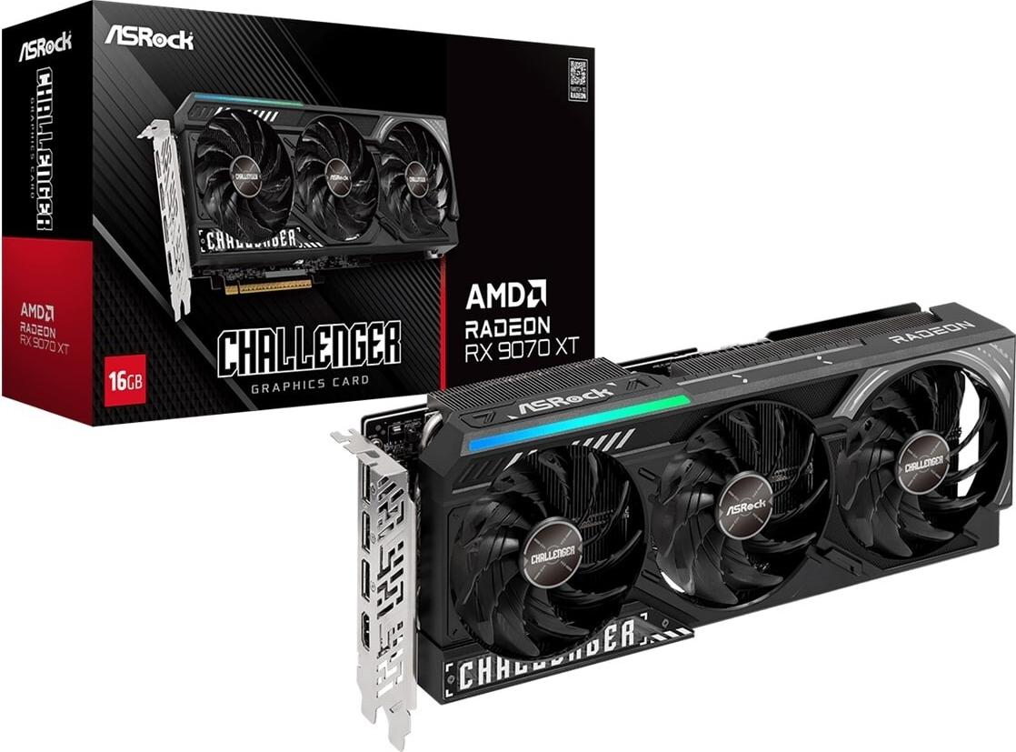 ASRock RX9070XT CL 16G - Grafikkarte - 16.384 MB (90-GA61ZZ-00UANF) AsRock
