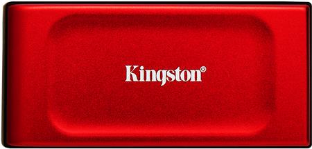 SSD Esterno Kingston XS1000 - SSD - 2 TB - USB 3.2 Gen 2 (USB-C Steckverbinder) - Rot (SXS1000R/2000G) - Disponibile in 5-6 giorni lavorativi Kingston