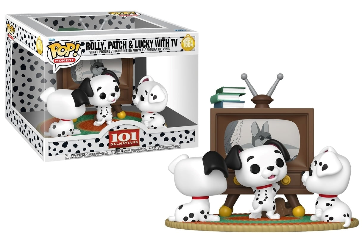 FUNKO POP Moment Disney: 101 Dalmatians - Rolly Patch & Lucky With Tv Funko