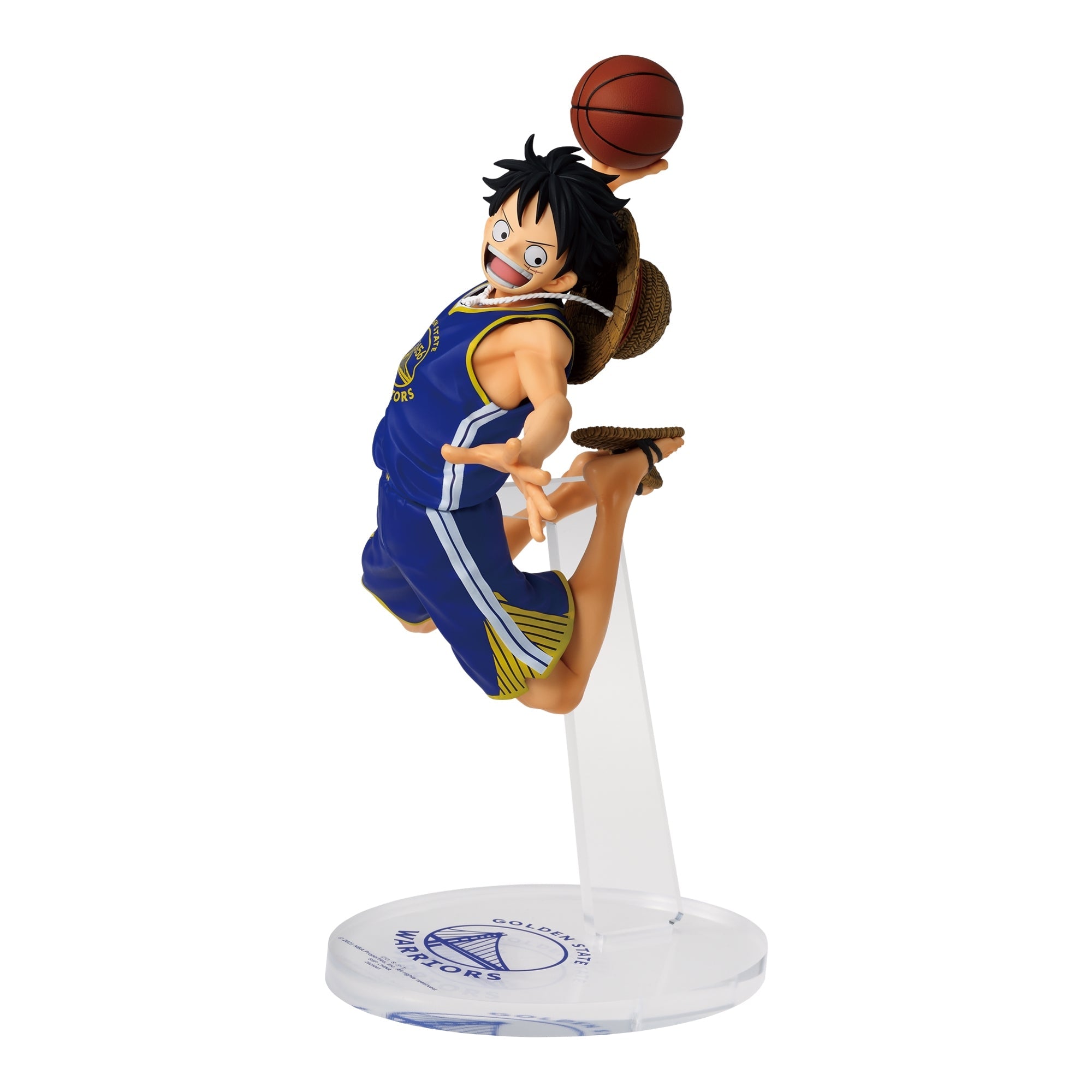 BANPRESTO - One Piece - NBA MASTER STARS PIECE THE MONKEY.D.LUFFY GOLDEN STATE WARRIORS - 17cm GED