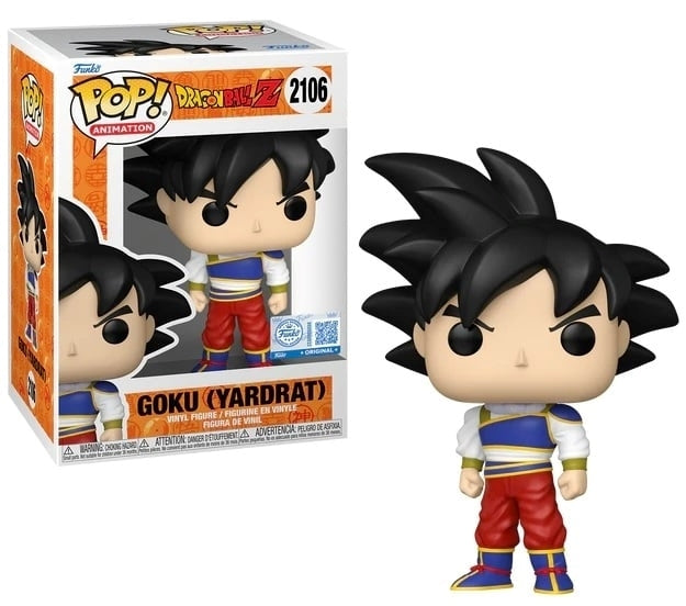FUNKO POP Animation: Dragon Ball Z- Goku Yardrat w/Chase(Exclusive) 9 cm - Disponibile in 2/3 giorni lavorativi Funko